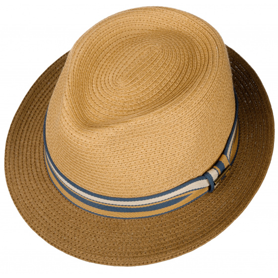 Light Brown Scriba Toyo Trilby Hat UPF 40+ - Stetson