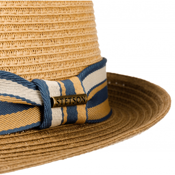 Chapeau Trilby Scriba Toyo Marron Clair UPF 40+ - Stetson Chapeau Trilby Scriba Toyo Marron Clair UPF 40+ - Stetson