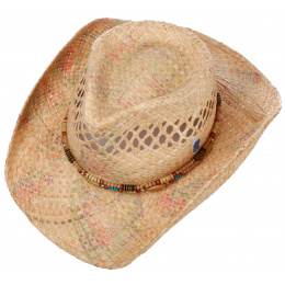 Cowboy Western Hat Natural Raphia Straw - Stetson