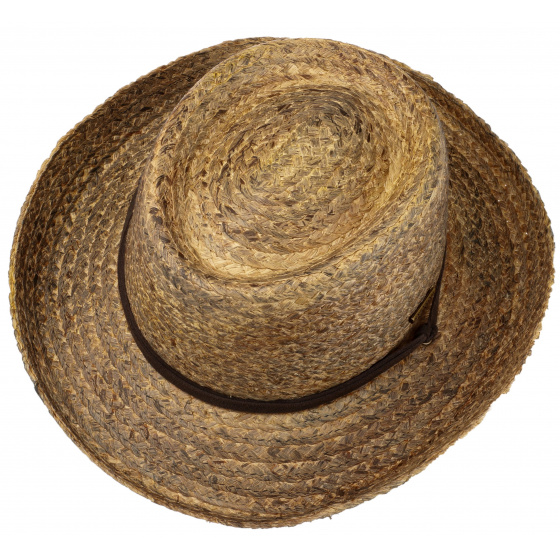 Chapeau Gambler Paille Naturelle Jonas UPF 50+ - Stetson