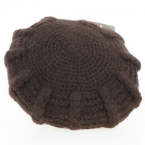 Béret Sophie Angora marron - Traclet Béret Sophie Angora marron - Traclet
