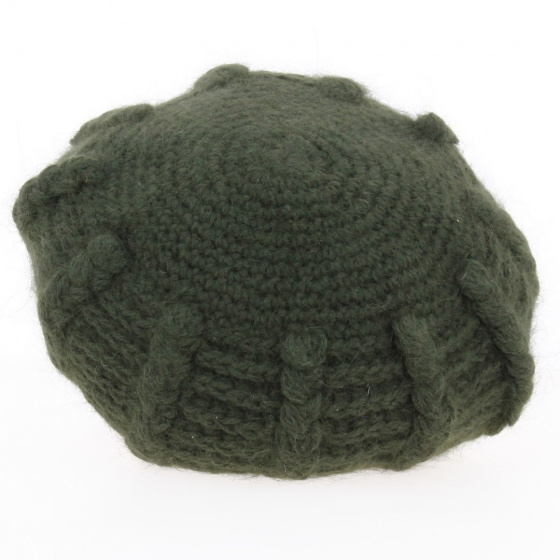 Sophie Angora khaki beret - Traclet