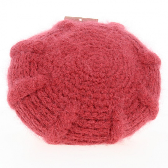 Béret Sophie Angora fuchsia- Traclet Béret Sophie Angora fuchsia- Traclet