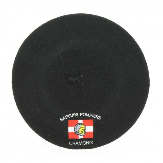 Béret broderie Sapeurs-pompiers Chamonix - Traclet Béret broderie Sapeurs-pompiers Chamonix - Traclet