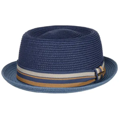 Chapeau Porkpie Scriba Toyo Bleu - Stetson