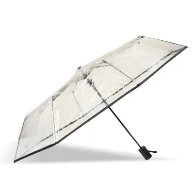 Transparent Pvc Black Umbrella - Isotoner
