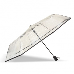 Black Pvc Transparent Umbrella - Isotoner