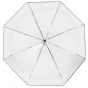 Parapluie Transparent Pvc Noir - Isotoner