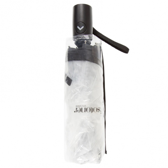Transparent Black PVC Umbrella - Isotoner