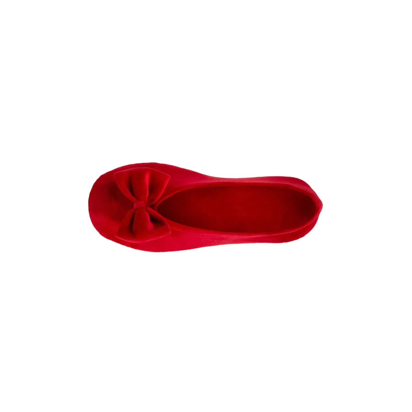 Women's ballerina slippers Red bow - Isotoner
