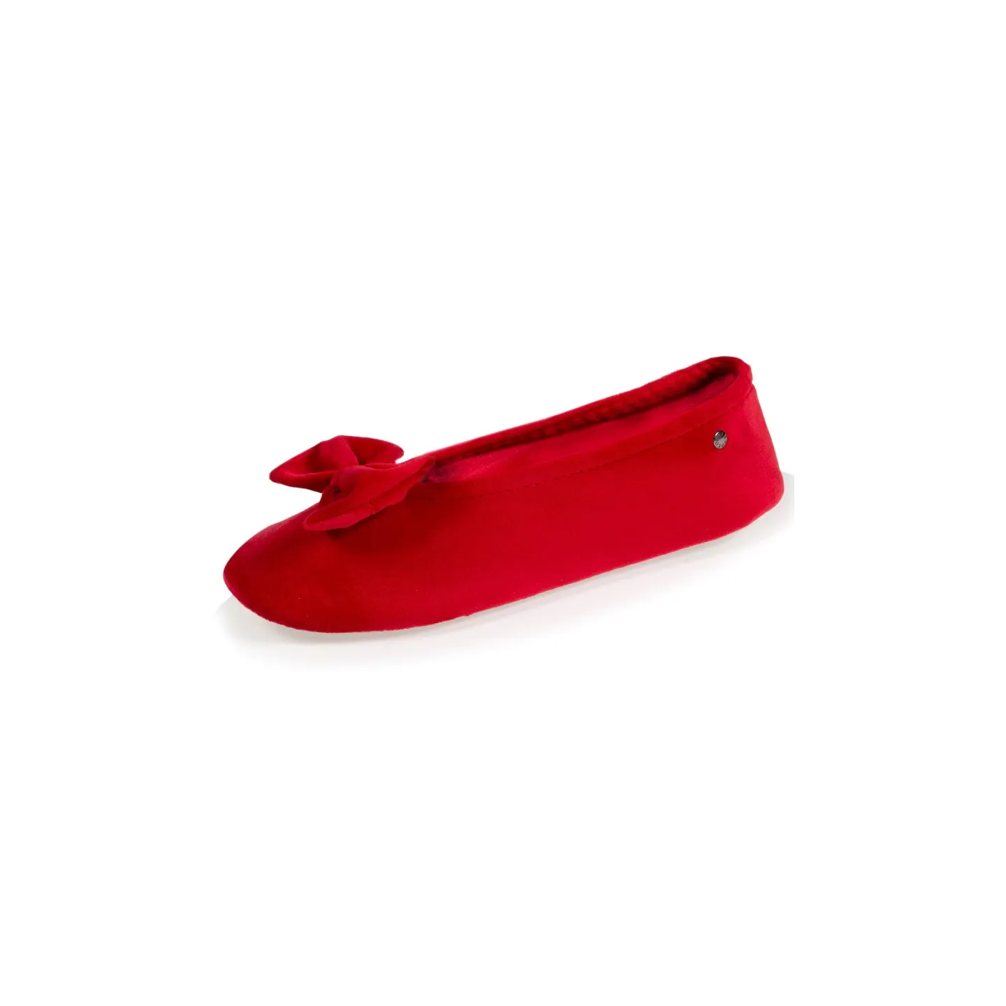 Women's ballerina slippers Red bow - Isotoner