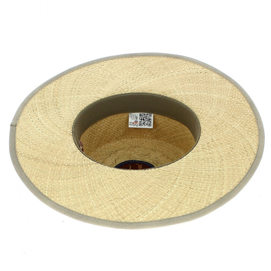 Natural Panama Bolero Boater - Bullhide Natural Panama Bolero Boater - Bullhide