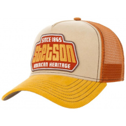 American Heritage Brickstone Cotton Trucker Cap - Stetson