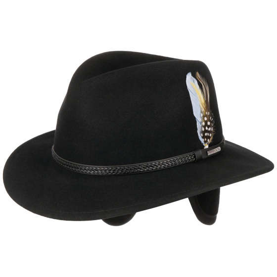 Chapeau Baltimore Traveller Vitafelt  Noir - Stetson Chapeau Baltimore Traveller Vitafelt  Noir - Stetson
