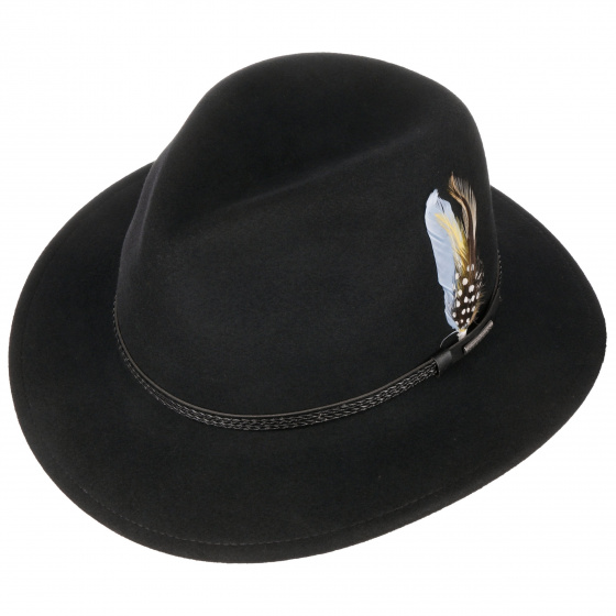 Chapeau Baltimore Traveller Vitafelt  Noir - Stetson Chapeau Baltimore Traveller Vitafelt  Noir - Stetson