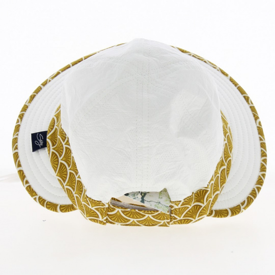Casquette Fille Louison  Jugulaire Anti-UV Moutarde - Soway Casquette Fille Louison  Jugulaire Anti-UV Moutarde - Soway
