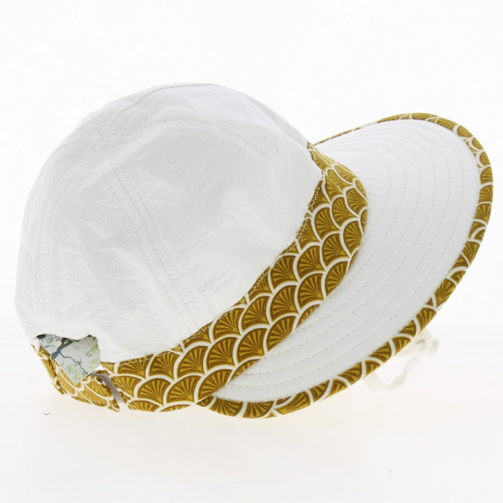 Casquette Fille Louison  Jugulaire Anti-UV Moutarde - Soway Casquette Fille Louison  Jugulaire Anti-UV Moutarde - Soway