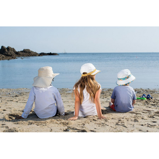 Casquette Fille Louison  Jugulaire Anti-UV Moutarde - Soway Casquette Fille Louison  Jugulaire Anti-UV Moutarde - Soway