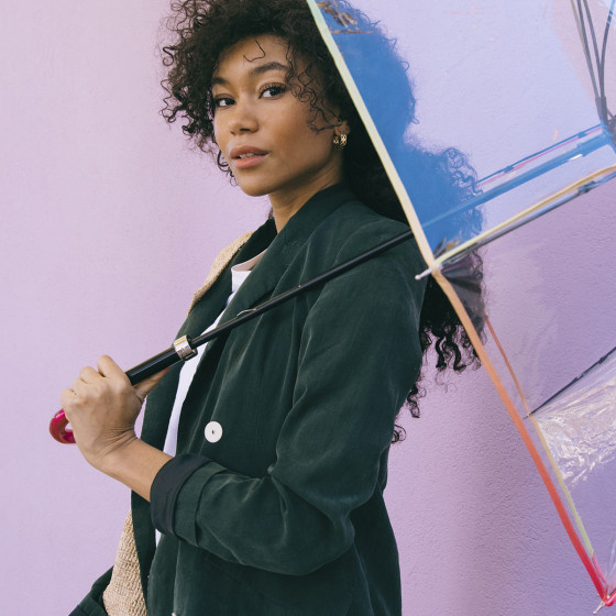 Parapluie femme canne Cloche Néon - Piganiol