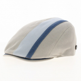 Doma Denim Jean Coton Beige Flat Cap - Traclet