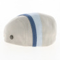 Doma Flat Cap Denim Jean Cotton Beige - Traclet