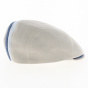 Doma Flat Cap Denim Jean Cotton Beige - Traclet