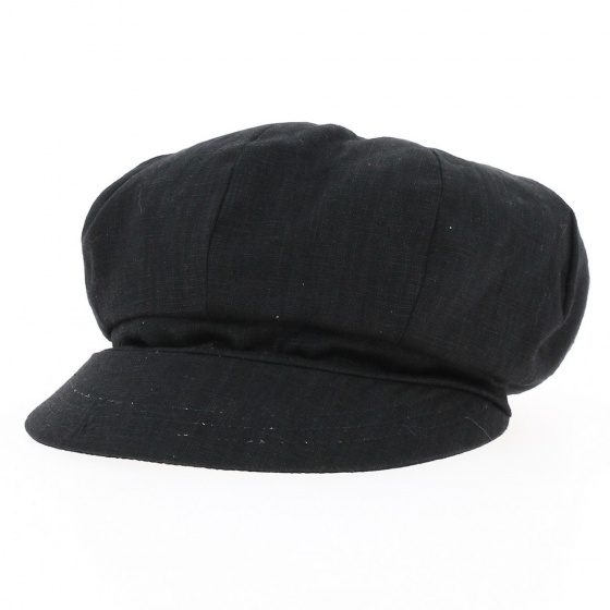Casquette Gavroche Elorine Lin Noir - Mtm