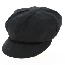 Gavroche Elorine Linen Cap Black - Mtm