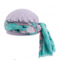Sanja Powder Pink Chef's Hat with Scarf - MTM