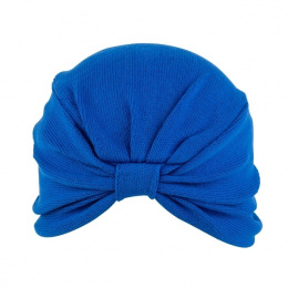 Salomé Royal Blue Chemotherapy Turban - Taffta