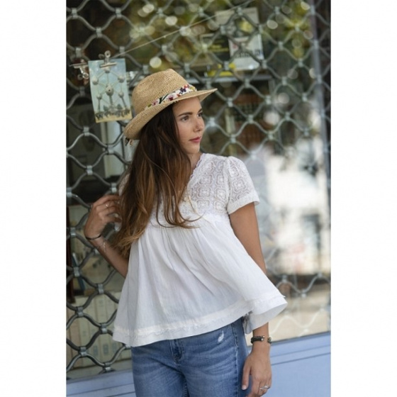 Traclet - Rome Raffia Trilby Hat