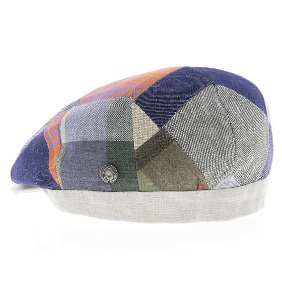 Casquette Patchwork Domiti Lin & Coton- Traclet Casquette Patchwork Domiti Lin & Coton- Traclet