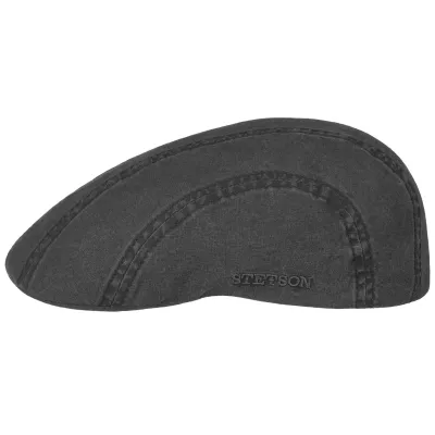 Casquette Plate Madison délavée Cotton Noir - Stetson