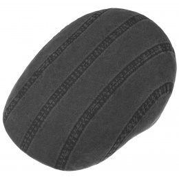 Madison Flat Washed Cotton Black Cap - Stetson