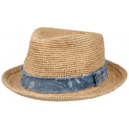 Fedora Raphia Crochet Hat - Stetson