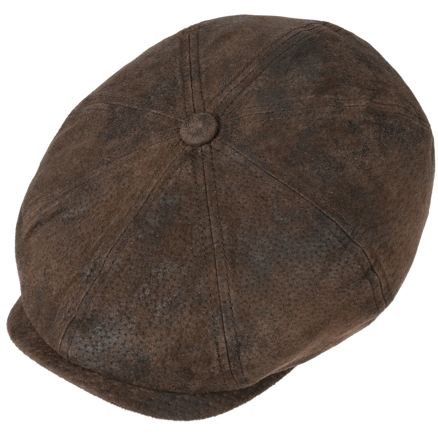 casquette hatteras cuir barnum stetson marron Reference : 2446 | Chapellerie Traclet