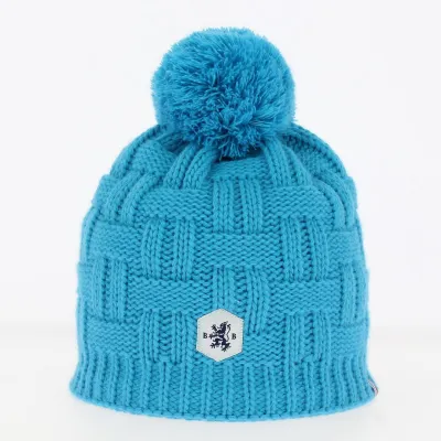 Skipper Acrylic Pompon Beanie - White Beanie