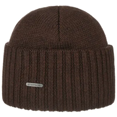 Bonnet Northport Laine Marron - Stetson