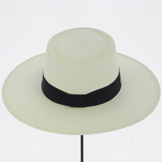 Chapeau Canotier Bolero Panama Blanc - City Sport