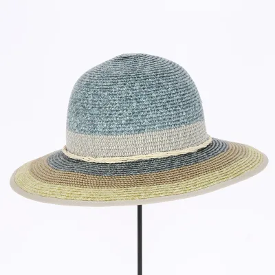 Capeline Michela Paille Papier Bleu jean - Traclet