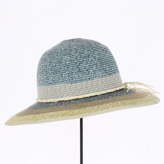 Capeline Michela Paille Papier Bleu jean - Traclet