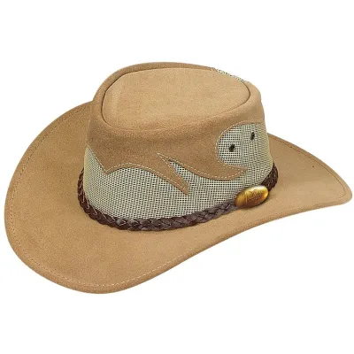 Chapeau Traveller Rockhampton Cuir Sand - Jacaru Reference : 17695| Chapellerie Traclet