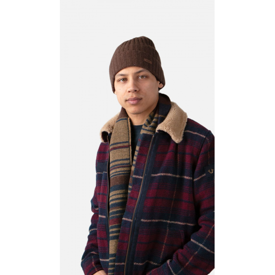 Haakon Turnup Wool Beanie Brown - Barts
