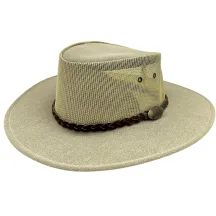 Traveller Suede Breezer Explorer Sand Hat - Jacaru