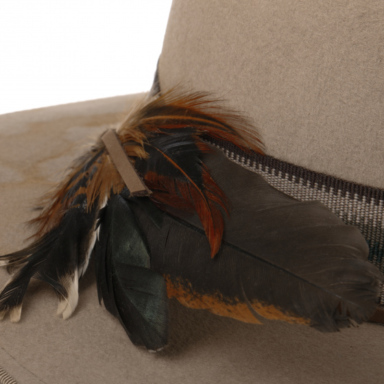 Chapeau Fedora Outdoor Feutre Poil Beige - Stetson Chapeau Fedora Outdoor Feutre Poil Beige - Stetson