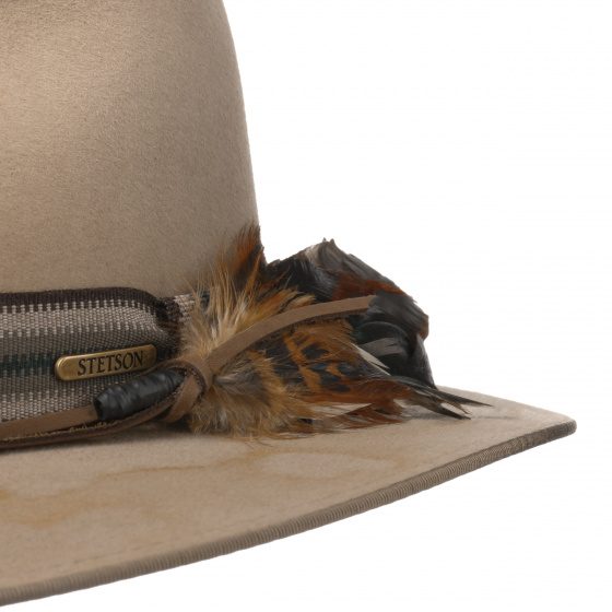 Stetson Outdoor Beige Fur Felt Fedora Hat