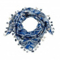 Mandala Blue Cotton Scarf - Barts