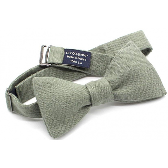 Nœud Papillon Lin Vert Sauge - Le Coq En Pap Nœud Papillon Lin Vert Sauge - Le Coq En Pap
