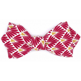 Japanese Red Amaranth Bow Tie - Le Coq En Pap
