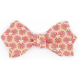 Japanese Pink Coral Bow Tie - Le Coq En Pap